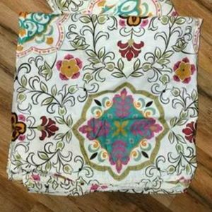 Custom made curtains and twin size bed skirt set